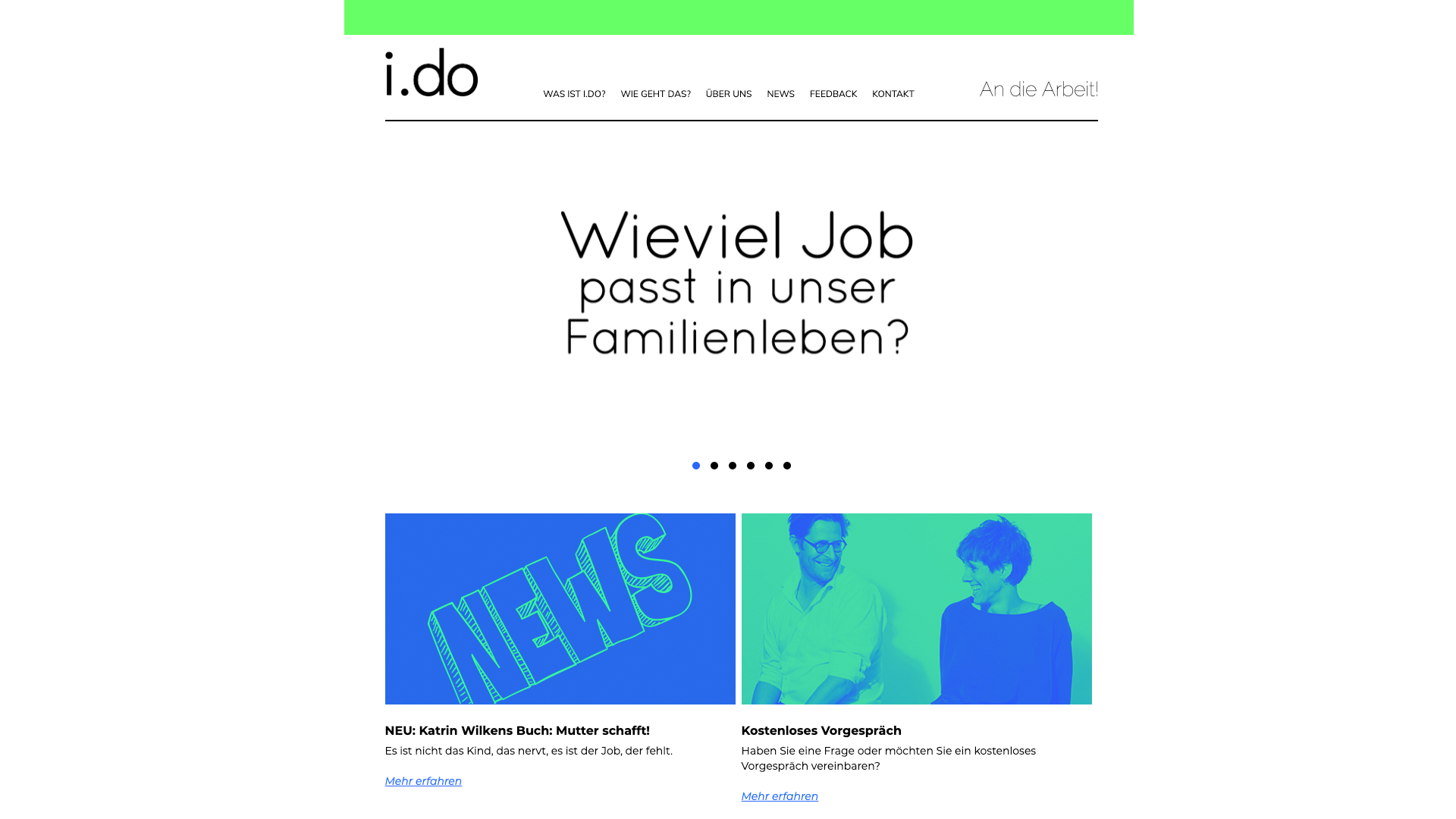 Screenshot der Website I-DO-Hamburg